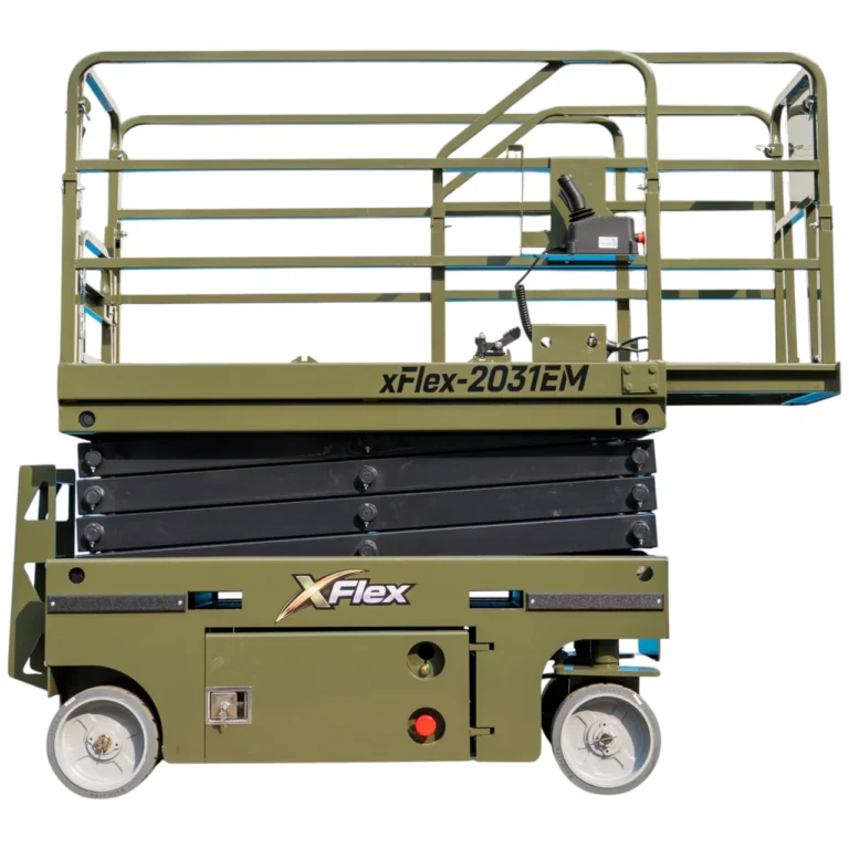 TYPHON xFLEX-2031EM 1.2 Ton Electric Mini Scissor Lift with 20ft Max Platform Height and 19.7″ Platform Extend