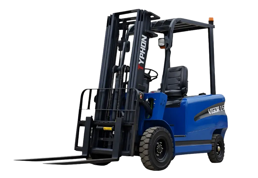 VIGOR 1.5 Ton blue lithium electric forklift for indoor warehouse material handling