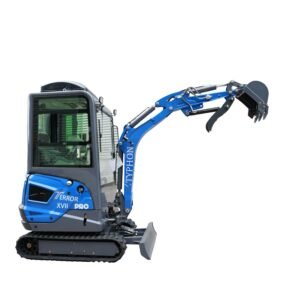 TYPHON TERROR XVII PRO Prestige Edition – Enclosed Mini Excavator with AC, Heater & Ergonomic… – main product image